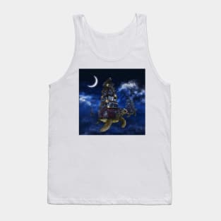 Flying turtles digital illustration. Animal painting Tank Top